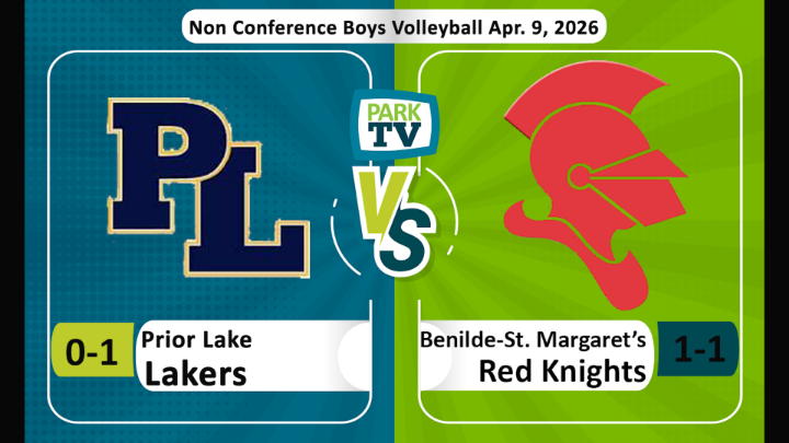 Prior Lake vs Benilde-St. Margaret's boys volleyball Apr. 9, 2026
