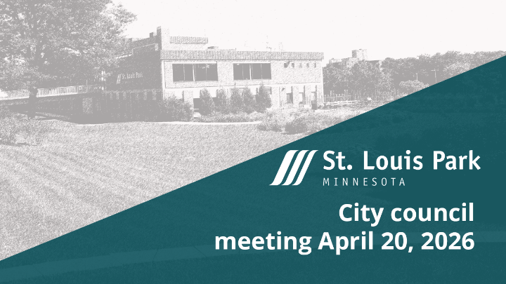 St Louis Park City Council meeting April 20 2026